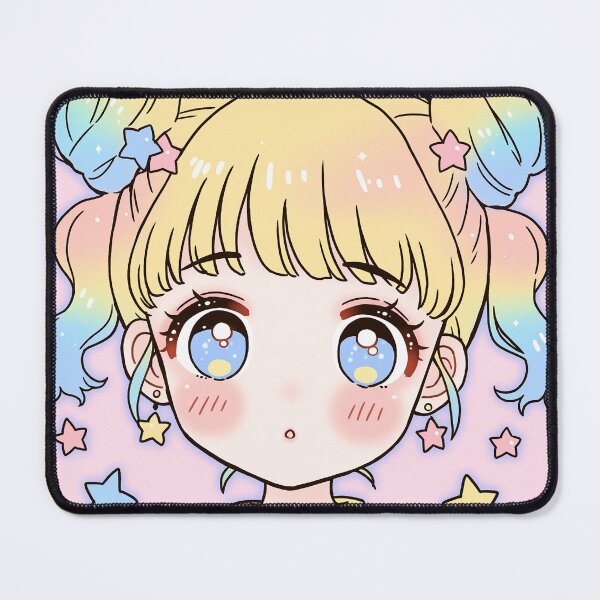 Item preview, Pastel Kawaii Star Girl Portrait designed and sold by bubblegoth.