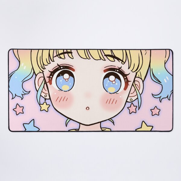 Item preview, Pastel Kawaii Star Girl Portrait designed and sold by bubblegoth.