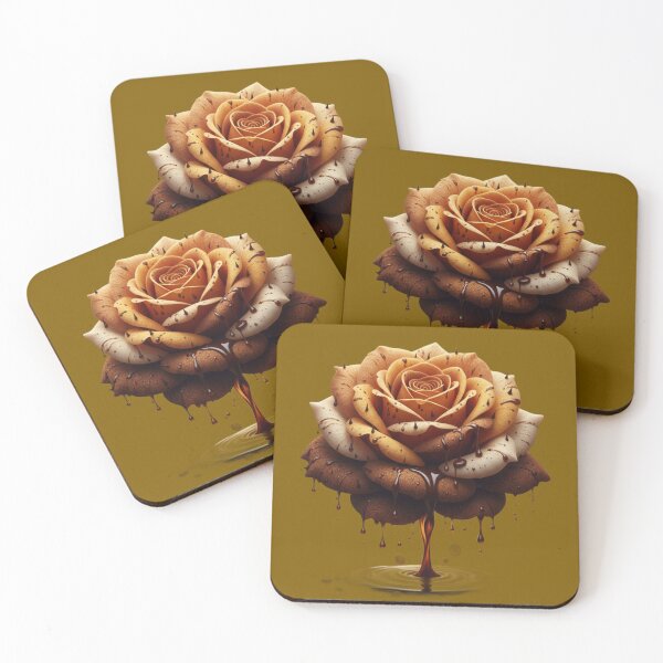 Item preview, yellow rose with liquid chocolate designed and sold by Ecosetereos.