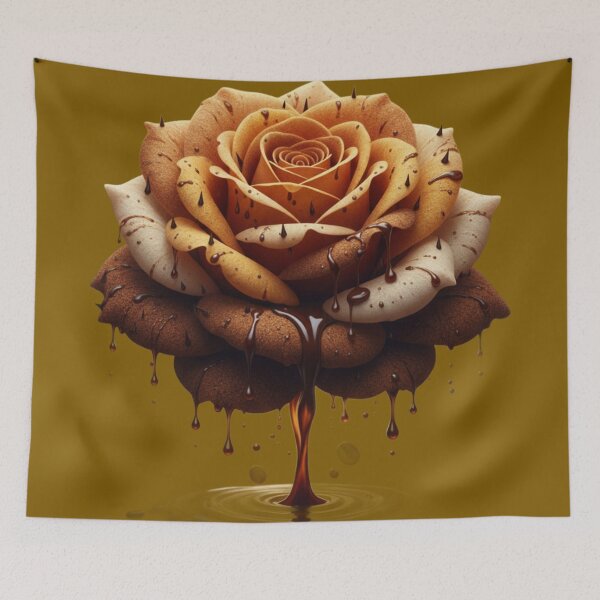 Item preview, yellow rose with liquid chocolate designed and sold by Ecosetereos.