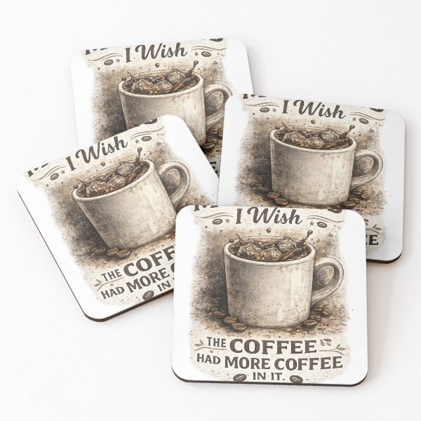 Item preview, Coffe Cravings And Witty Words Design designed and sold by Targon.