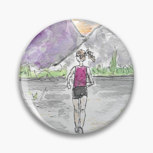 Item preview, Runner and mountains designed and sold by DebTheZeb.