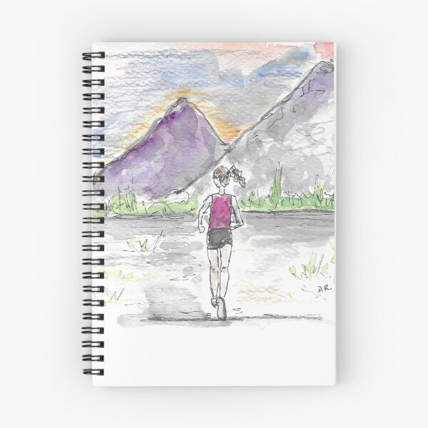 Item preview, Runner and mountains designed and sold by DebTheZeb.