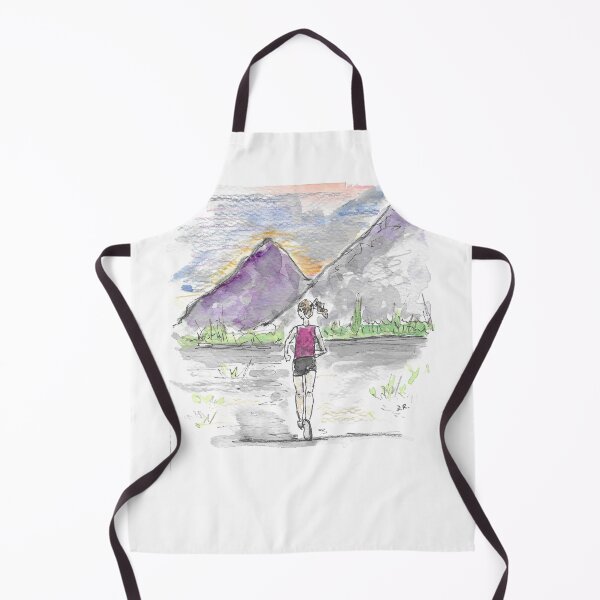 Item preview, Runner and mountains designed and sold by DebTheZeb.