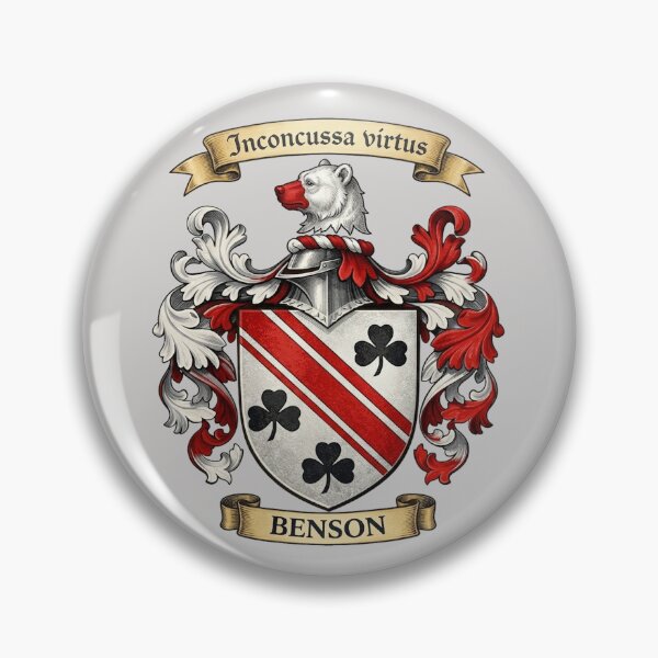 Item preview, The Benson Family Coat of Arms designed and sold by BagTown Clans.