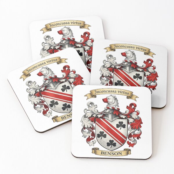 Item preview, The Benson Family Coat of Arms designed and sold by BagTown Clans.