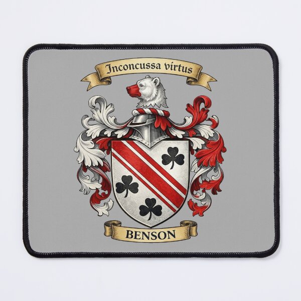 Item preview, The Benson Family Coat of Arms designed and sold by BagTown Clans.