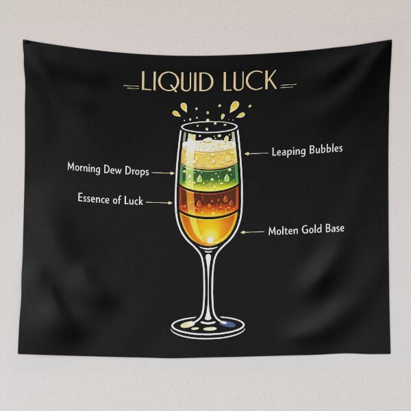 Item preview, Golden Fortune Fizz Liquid Luck Potion designed and sold by agearb.