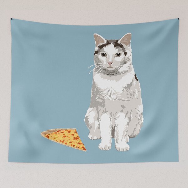 Item preview, Cat and pizza - Illustrated series designed and sold by helengarvey.