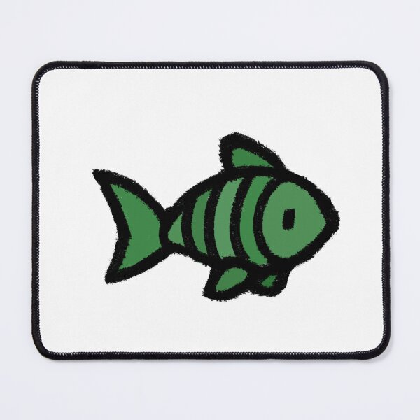 Item preview, Cute Little Green Fish SMALL VERSION designed and sold by niks-s.