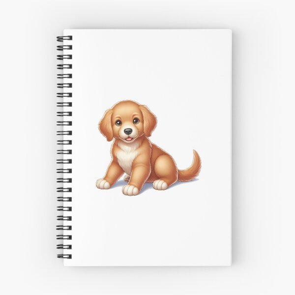 Item preview, Adorable golden puppy with soft fur, sitting happily, showcasing big, expressive eyes. designed and sold by cave-canvas.