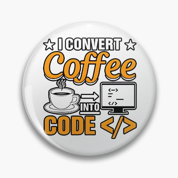Item preview, "I Convert Coffee Into Code Star Design Funny Notch Style Programmer T-Shirt" designed and sold by Zenith Design.