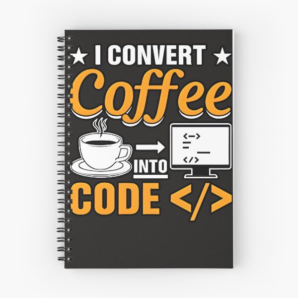 Item preview, "I Convert Coffee Into Code Star Design Funny Notch Style Programmer T-Shirt" designed and sold by Zenith Design.