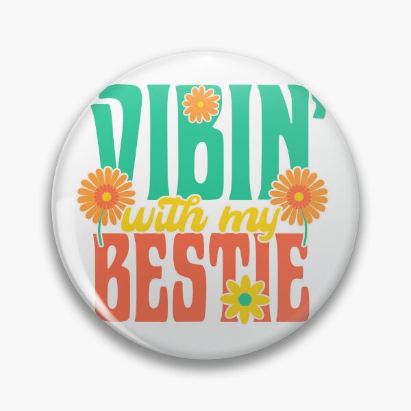 Item preview, Vibin With My Bestie – Cute Retro Flower Friendship Design designed and sold by Skides04.