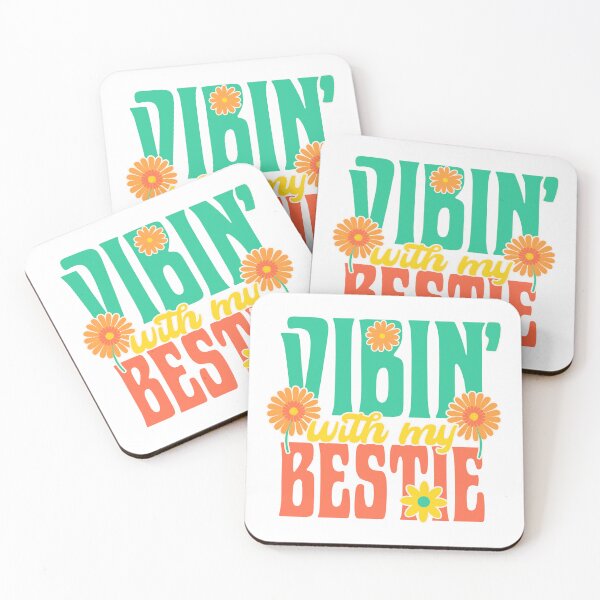 Item preview, Vibin With My Bestie – Cute Retro Flower Friendship Design designed and sold by Skides04.