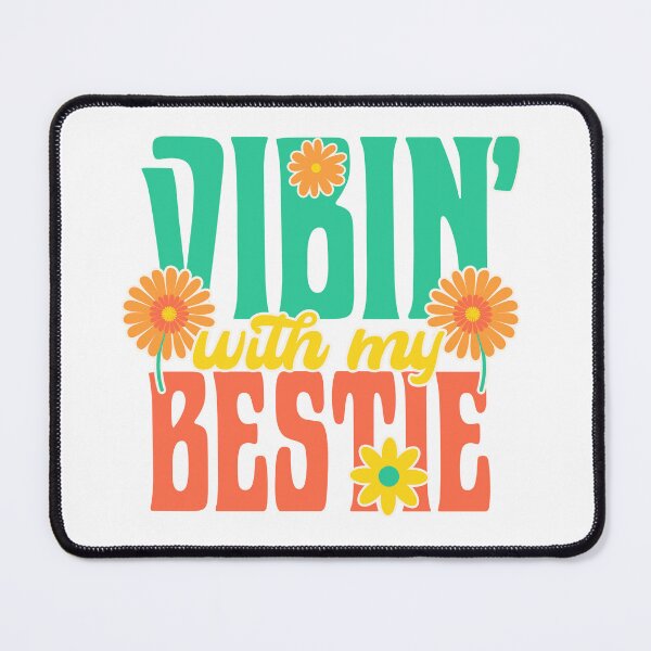 Item preview, Vibin With My Bestie – Cute Retro Flower Friendship Design designed and sold by Skides04.