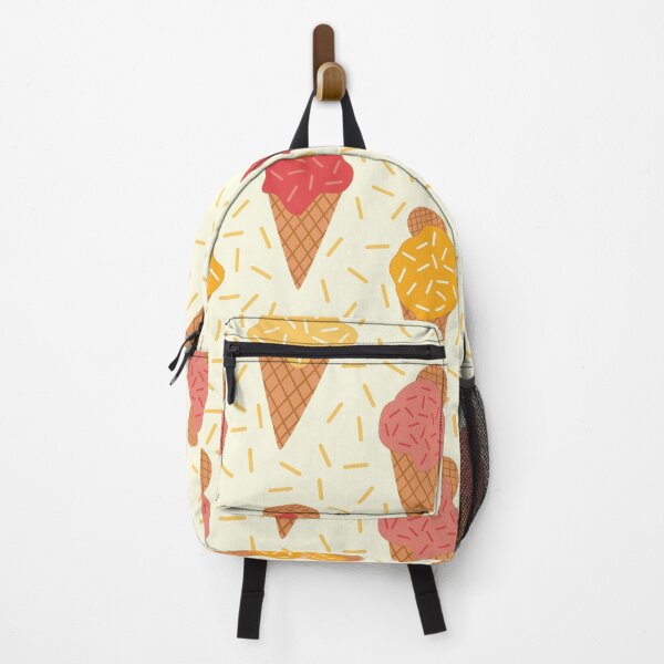 Item preview, Ice cream Gelato cones pattern with orange sprinkles  designed and sold by Yasminepatterns .