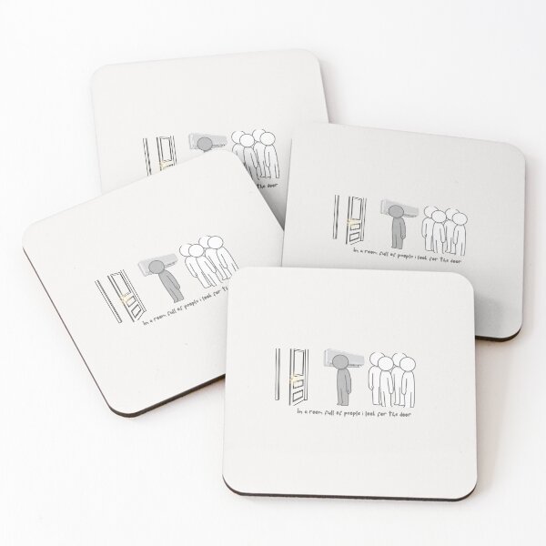 Item preview, anxious introvert people designed and sold by HelixirBeauty.