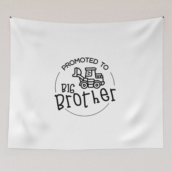 Item preview, Promoted to Big Brother – Cute Sibling Announcement Design designed and sold by Artsy Corner.
