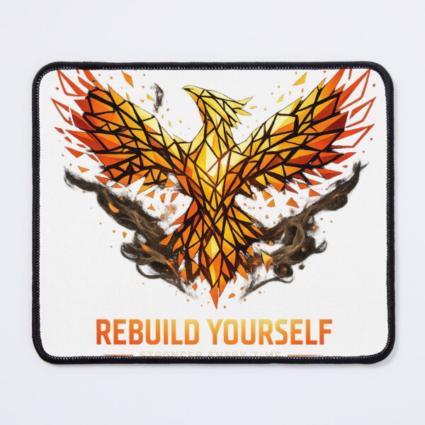 Item preview, Rebuild Yourself – Phoenix Motivation T-Shirt Design designed and sold by DRstore95.