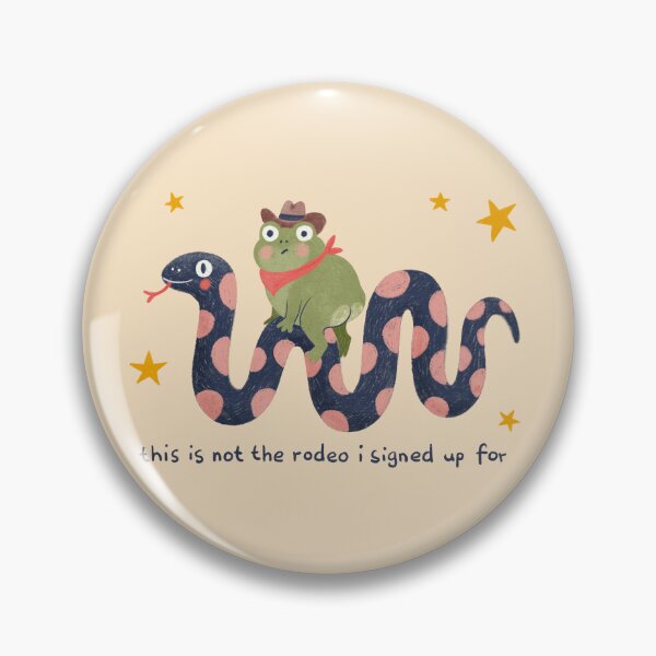 Item preview, Cowboy Frog Riding Snake Not My Rodeo designed and sold by Itouchedabee.