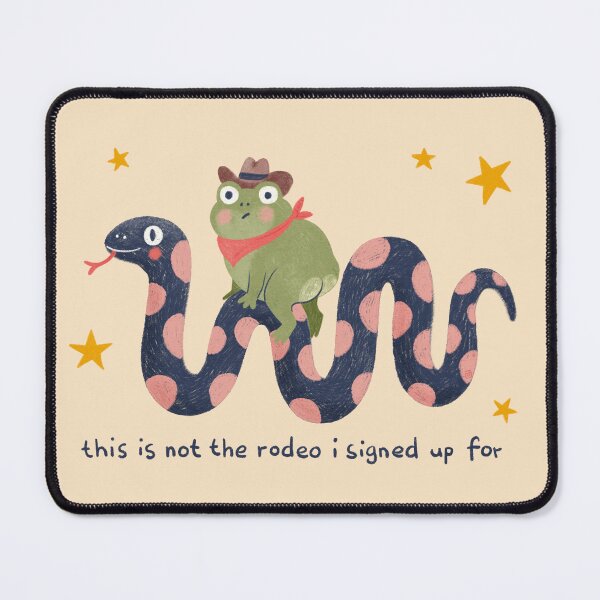 Item preview, Cowboy Frog Riding Snake Not My Rodeo designed and sold by Itouchedabee.