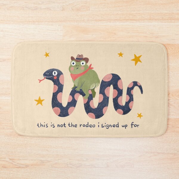 Item preview, Cowboy Frog Riding Snake Not My Rodeo designed and sold by Itouchedabee.