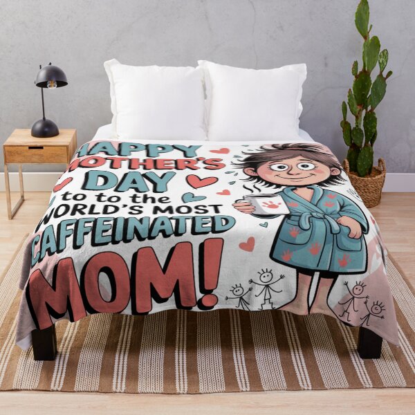 Item preview, Happy Mother's Day World's Most Caffeinated Mom designed and sold by Midnight Veil Designs.