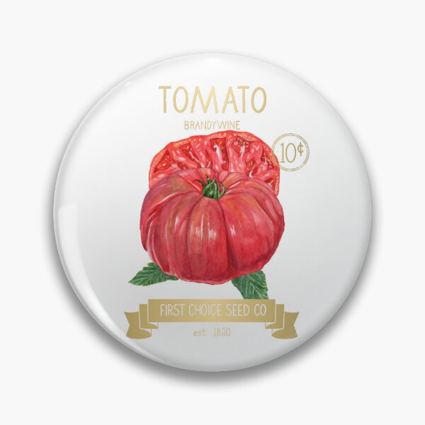 Item preview, Tomato Seed Packet – Heirloom Garden Watercolor - Gold designed and sold by mwik2017.