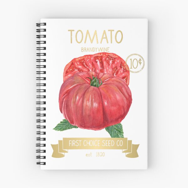 Item preview, Tomato Seed Packet – Heirloom Garden Watercolor - Gold designed and sold by mwik2017.