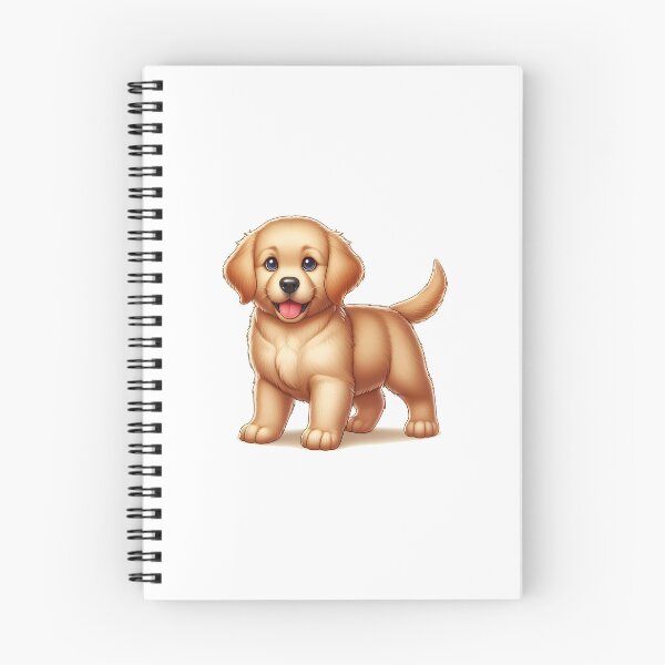 Item preview, Cute golden retriever puppy with a playful expression and bright blue eyes. designed and sold by cave-canvas.