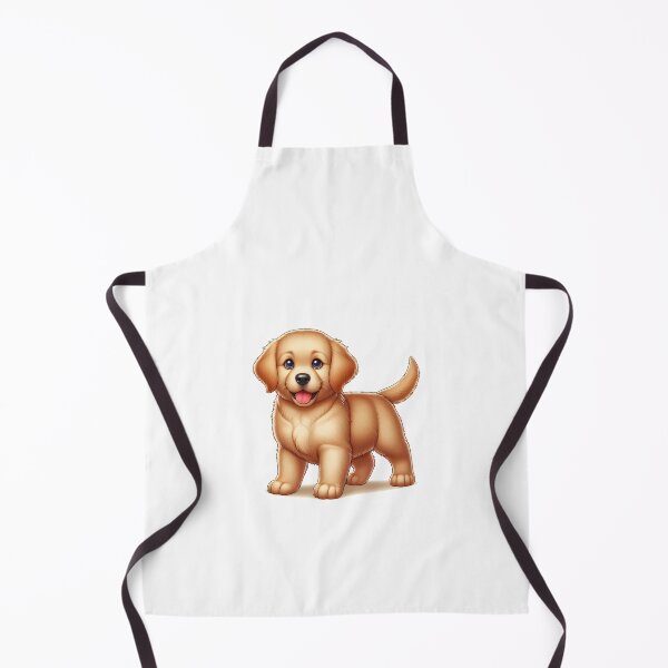 Item preview, Cute golden retriever puppy with a playful expression and bright blue eyes. designed and sold by cave-canvas.