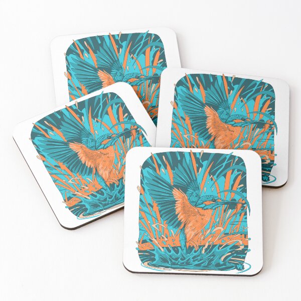Item preview, Teal Flash Kingfisher designed and sold by Linzi Golding.