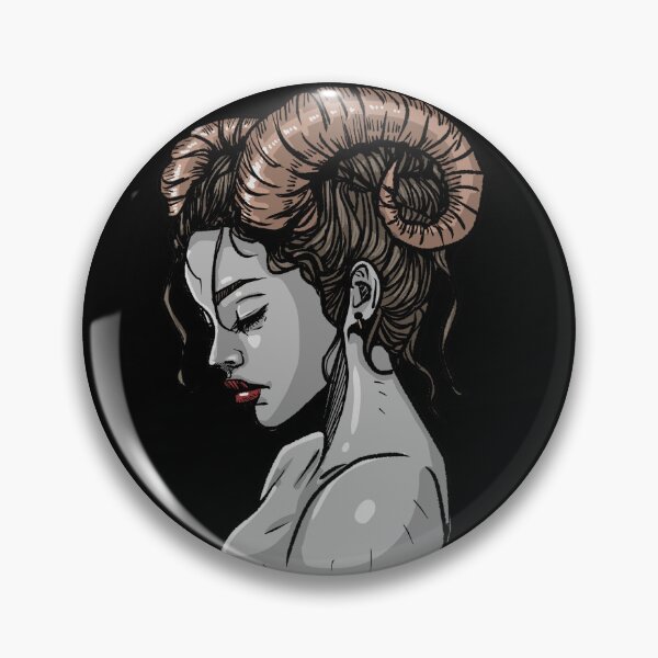 Item preview, Tiefling Druid with Ram Horns designed and sold by InkBrute.