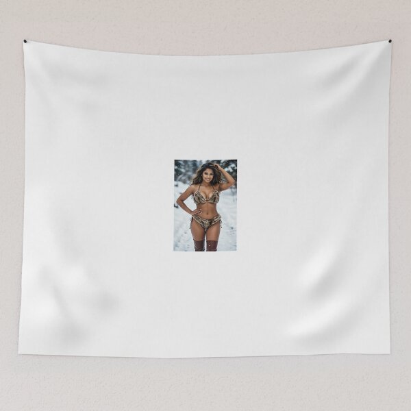 Item preview, Super Effective Winter Fur Bikini Snow Portrait designed and sold by CathryneDelamort.