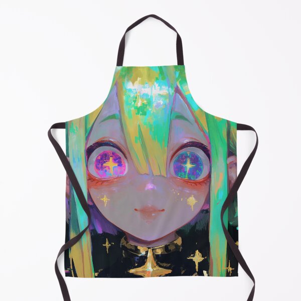 Artikelvorschau, Glitchcore Galaxy Eyes Rainbow Girl entworfen und verkauft von bubblegoth.