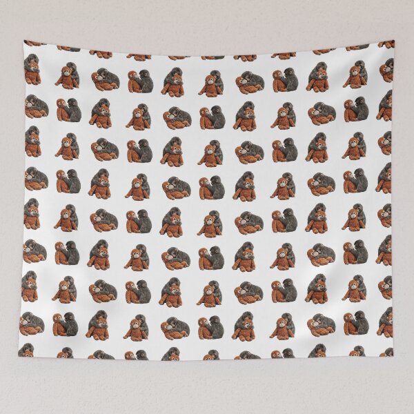 Item preview, Chimpanzee and Baby Monkey punch designed and sold by TeeARTHY.