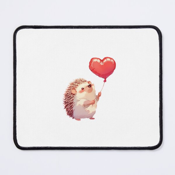 Item preview, Cute Hedgehog With Heart Balloon designed and sold by Christian Weiss.