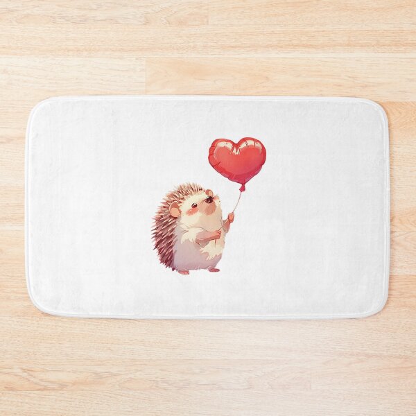 Item preview, Cute Hedgehog With Heart Balloon designed and sold by Christian Weiss.