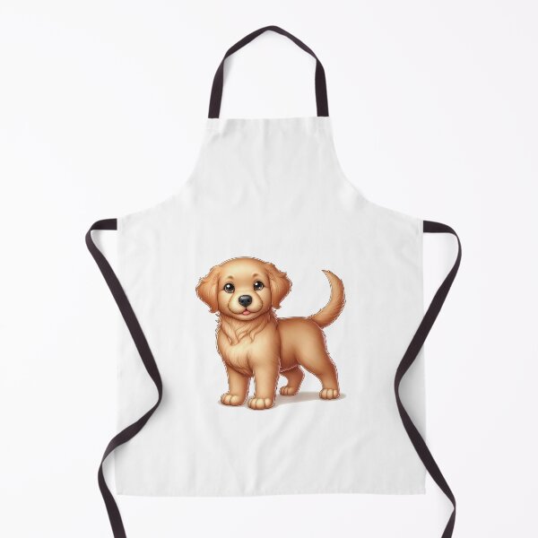 Item preview, Adorable golden retriever puppy with bright eyes and a cheerful demeanor, radiating warmth. designed and sold by cave-canvas.