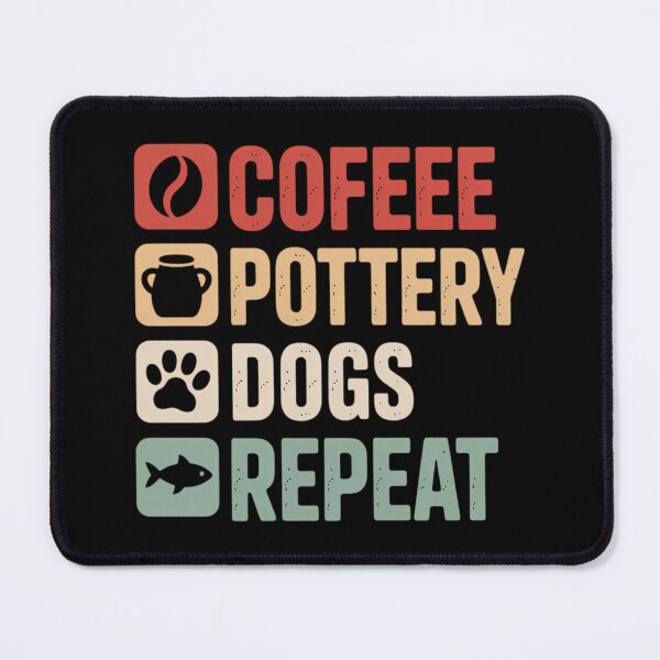 Item preview, Coffee Pottery Dogs Repeat Pottery Clay Artist Pottery designed and sold by lilensgavadur.