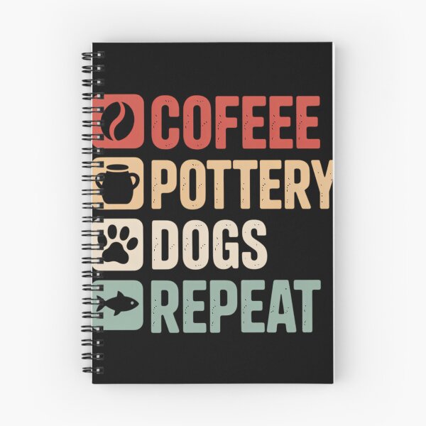 Item preview, Coffee Pottery Dogs Repeat Pottery Clay Artist Pottery designed and sold by lilensgavadur.