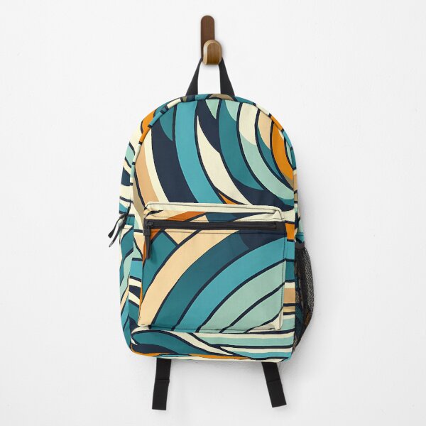 Item preview, Geometric Ocean Swirl with Sun and Clouds designed and sold by InkSmithery.