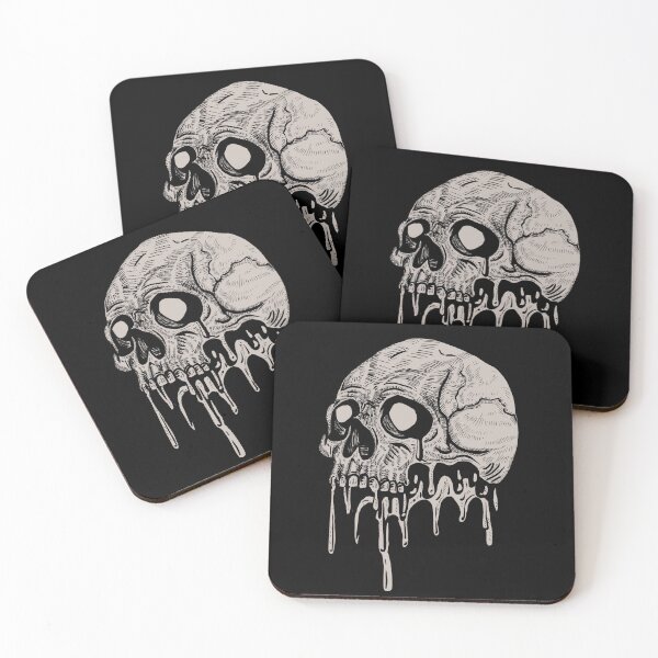 Item preview, Melting Skull designed and sold by InkBrute.