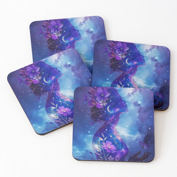 Item preview, Copy of Expanding Universe Woman - Cosmic Galaxy & Floral Watercolor designed and sold by Nubesss.