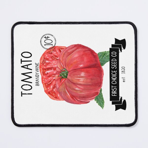Item preview, Tomato Seed Packet – Heirloom Garden Watercolor - Black designed and sold by mwik2017.