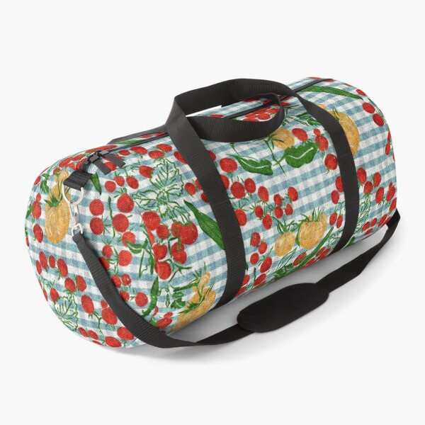 Item preview, Tomato Time - Heirloom Okra & Cherry Tomatoes on Farmhouse Gingham designed and sold by LoveAlways-AEP.