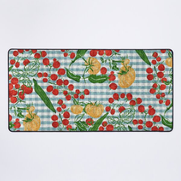 Item preview, Tomato Time - Heirloom Okra & Cherry Tomatoes on Farmhouse Gingham designed and sold by LoveAlways-AEP.