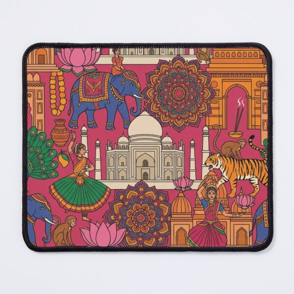 Item preview, Vibrant India Heritage National Pride Collage Art designed and sold by DGtaLrtcom.