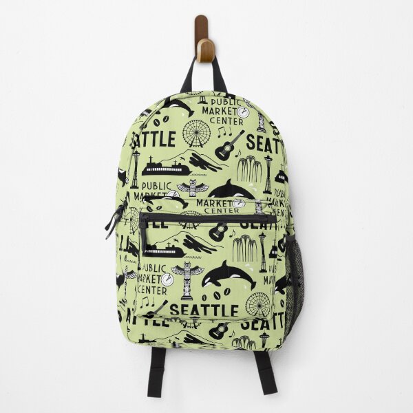 Item preview, Iconic Seattle Landmarks and Culture Pattern designed and sold by Frollein S Berlin.